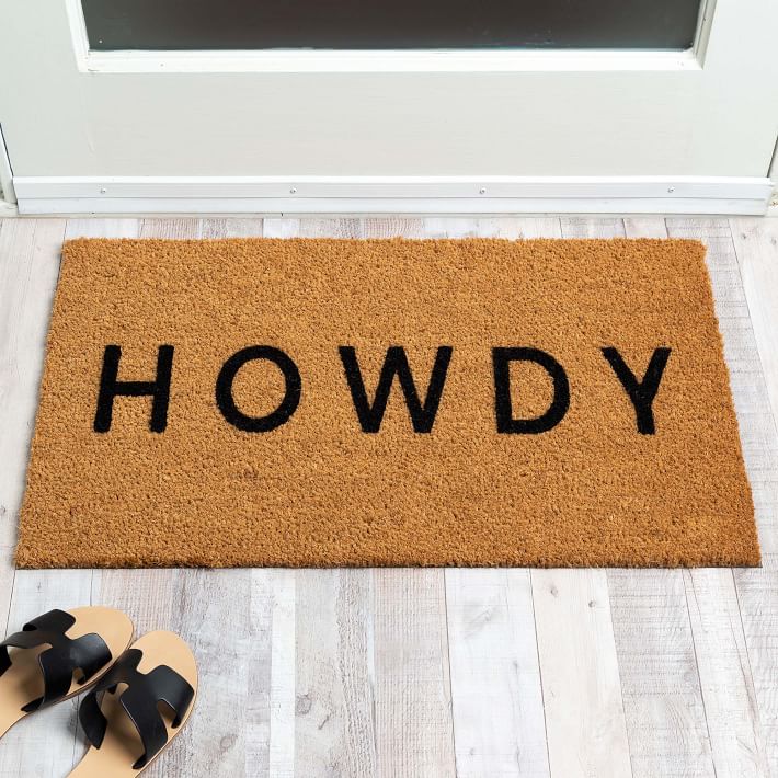 Nickel Designs Hand-Painted Doormat - Modern Howdy