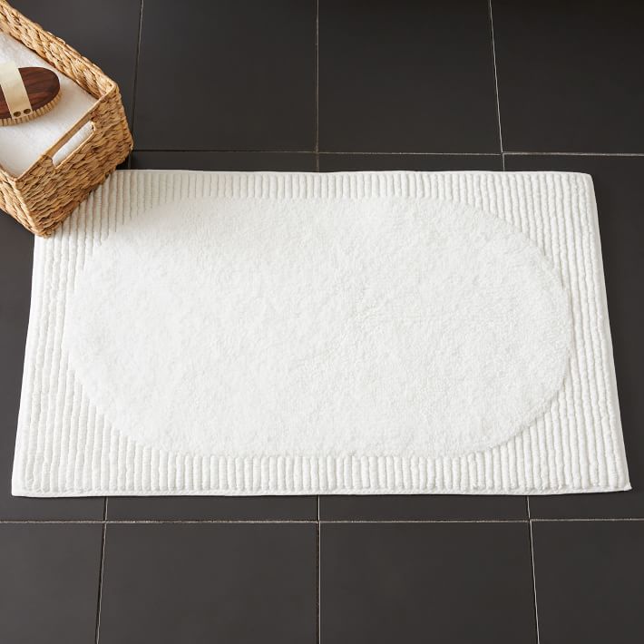 Plush Border Bath Mat