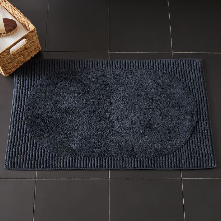 The Organic Company Big Waffle Bath Mat - Dark Grey