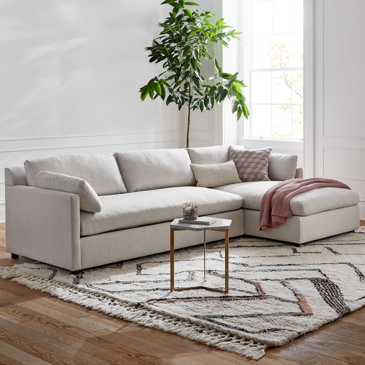 West elm shop chaise sofa