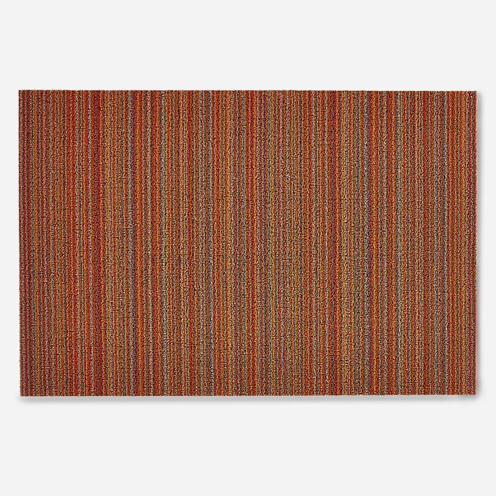 Chilewich Skinny Stripe Shag Floor Mats (Orange) – Hudson & Vine