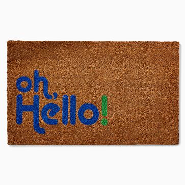 Nickel Designs Hand-Painted Mini Doormat - Welcome