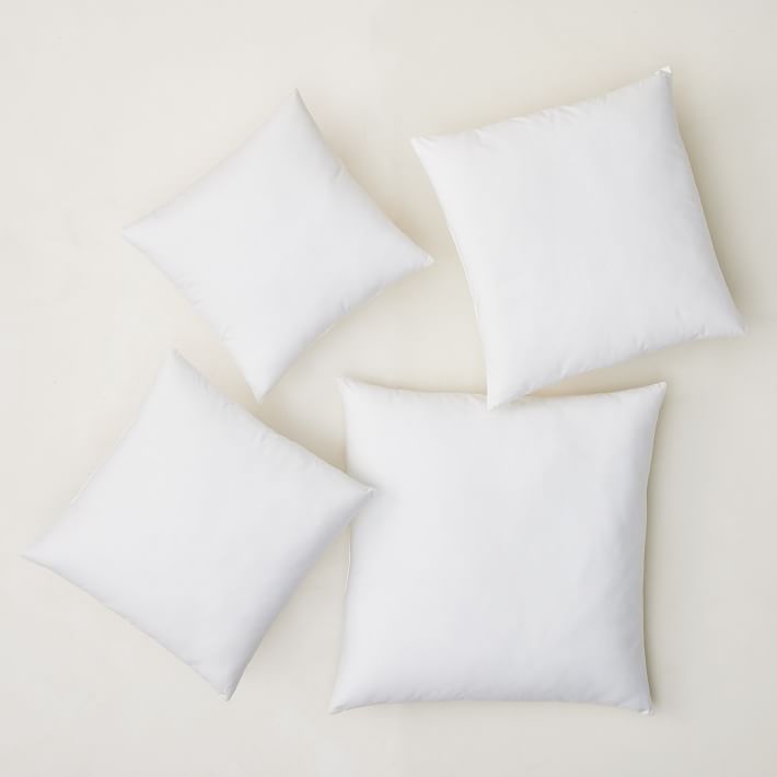 Outdoor Throw Pillow 16 in. x 16 in. Inserts Set of 4 Water