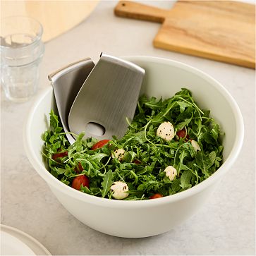 Pampered Chef Wood Salad Bowl & Servers Set