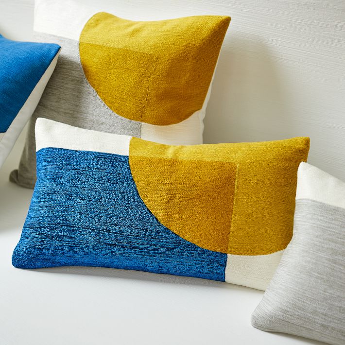 Color Crush Pillow Cover Set - White  White pillows, Pillows, West elm  pillows