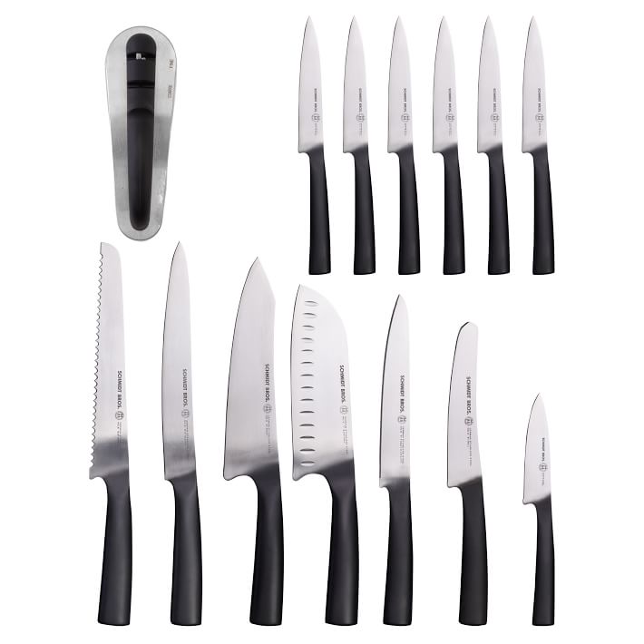 Schmidt Brothers - Bonded Teak, 15-Piece Knife Set, High-Carbon