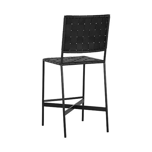 Woven Leather Bar & Counter Stools West Elm