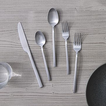 West Elm Matte Black Flatware - Homey Oh My