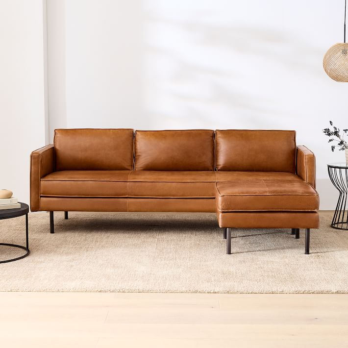 Axel Leather Reversible Sectional (89&quot;)