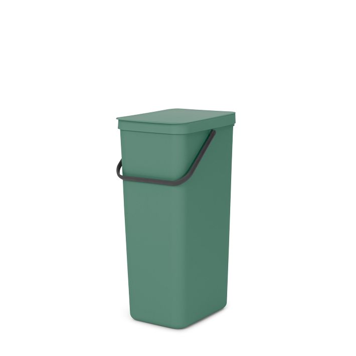Brabantia Sort & Go Plastic Stackable Recycling Bin - Jade Green