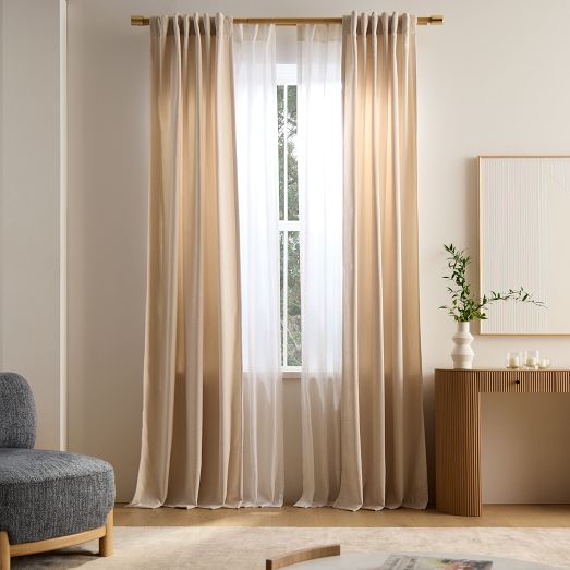 Worn Velvet Curtain | West Elm