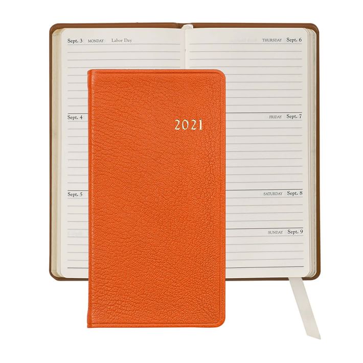 2021 Leather Pocket Datebook - Goatskin