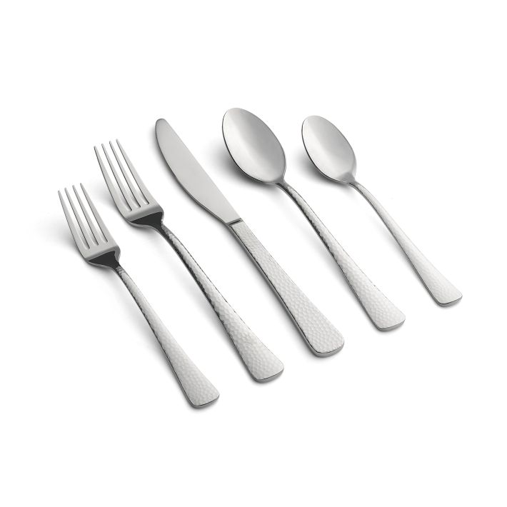 Children's Hammered Flatware Set - Montessori Services