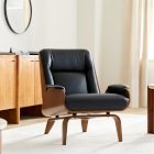 Paulo bent ply on sale leather chair