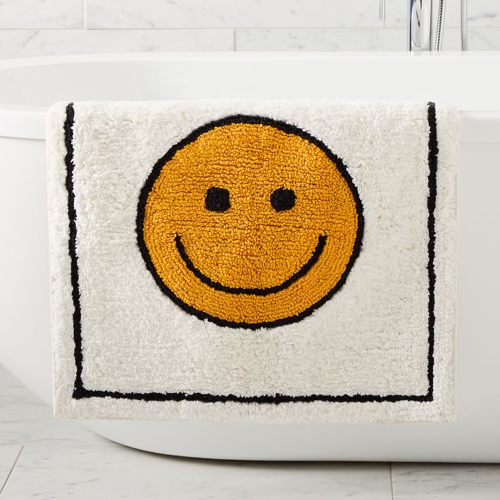 KULE Square Smile Bath Mat
