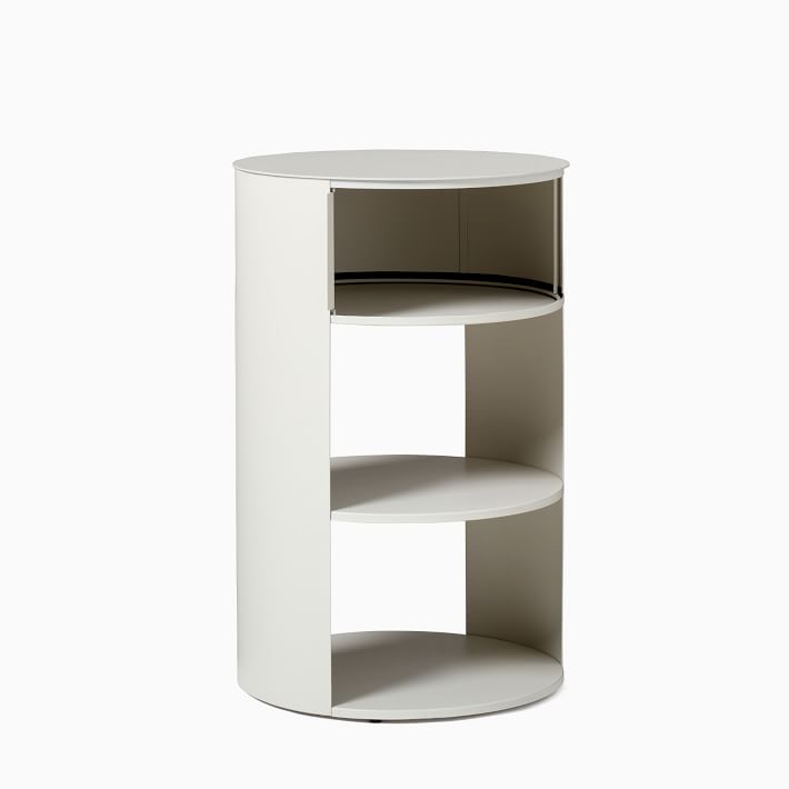 West elm store round nightstand