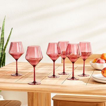 Fortessa Sole Cabernet Glass 6-Piece Set - Rose