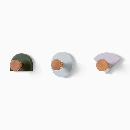 Geometric Wall Hooks (Set of 3) West Elm