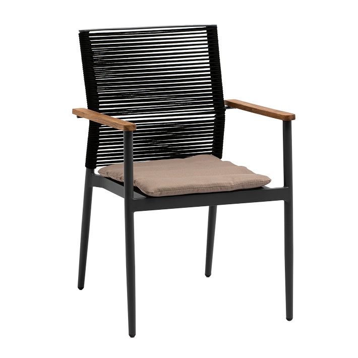 Rope-Wrapped Outdoor Dining Chair (Set of 2)