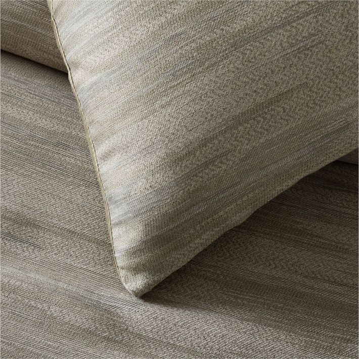 Silky TENCEL™ Striated Duvet Cover & Shams West Elm