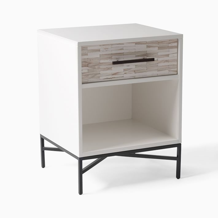 Wood Tiled Nightstand (20") West Elm