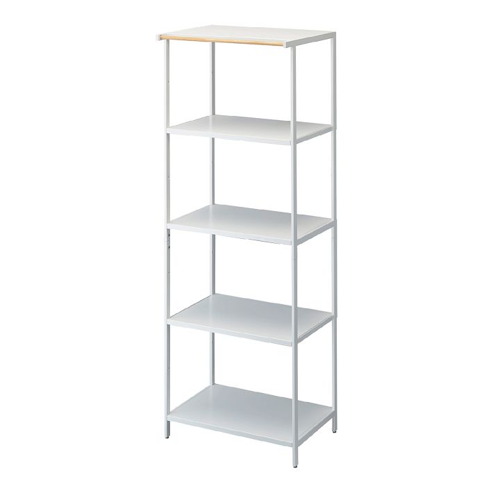 Yamazaki Home 3-Tier Storage Shelf, Steel & Wood, 2 Colors on Food52