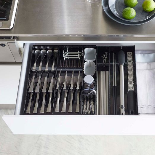Yamazaki Tower Expandable Cutlery Drawer Organizer West Elm