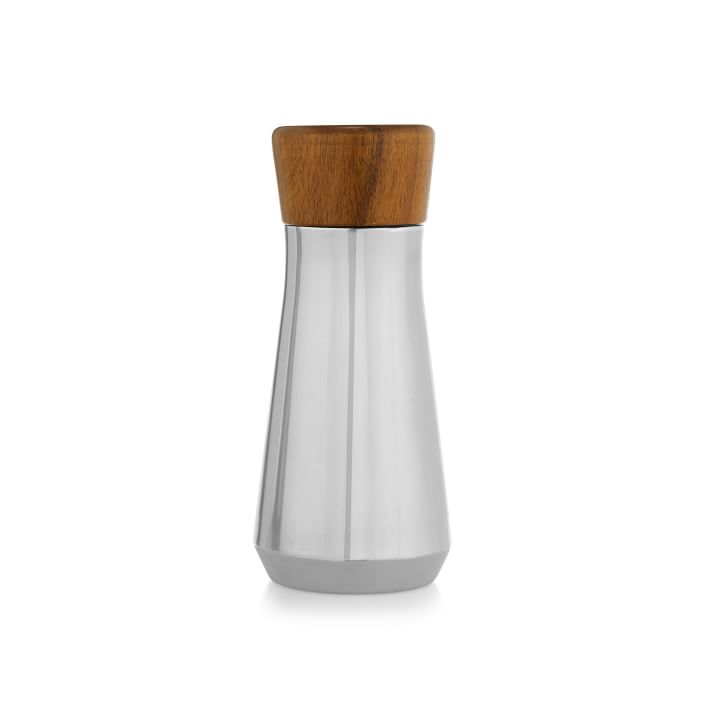 Nambe Vie Stainless Steel w/ Wood Top Cocktail Shaker