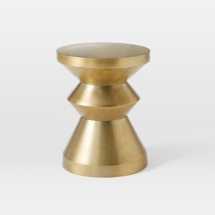 West elm deals gold side table