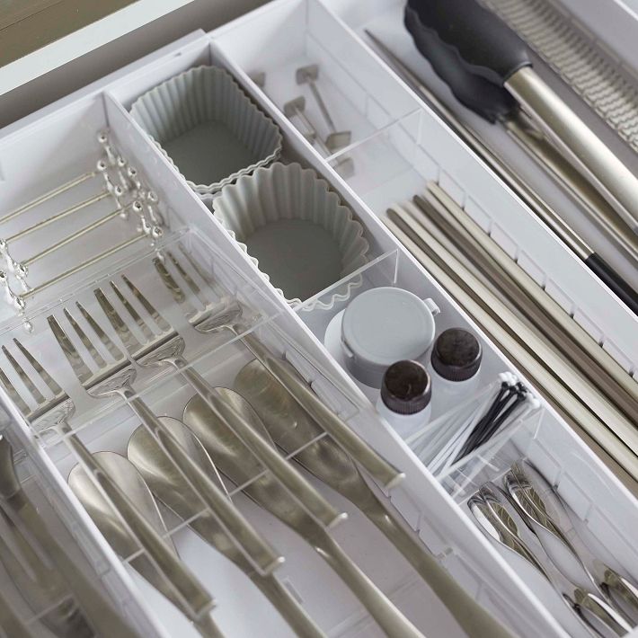 Yamazaki Tower Expandable Cutlery Drawer Organizer