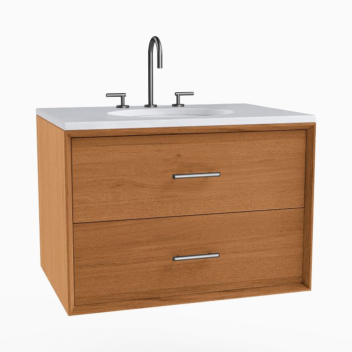MidCentury Floating Single Bathroom Vanity (24"49") West Elm
