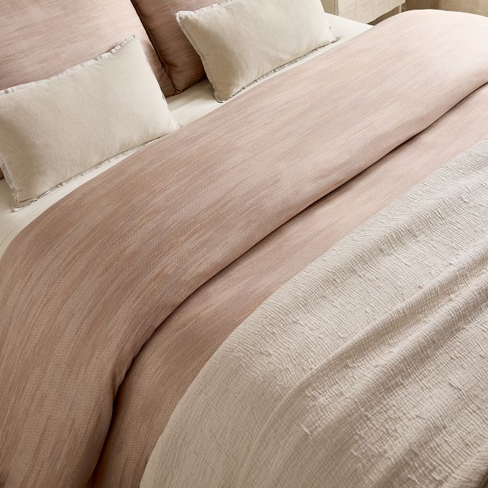 Silky TENCEL™ Striated Duvet Cover & Shams West Elm