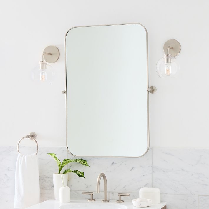 Metal Frame Pivot Wall Mirror - Rectangle | West Elm