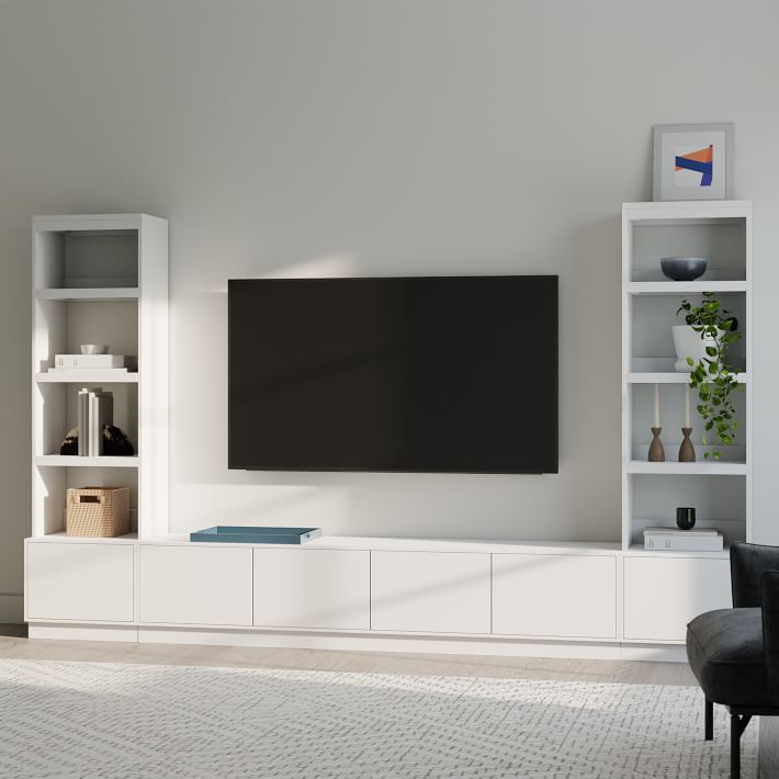 West elm deals white tv console