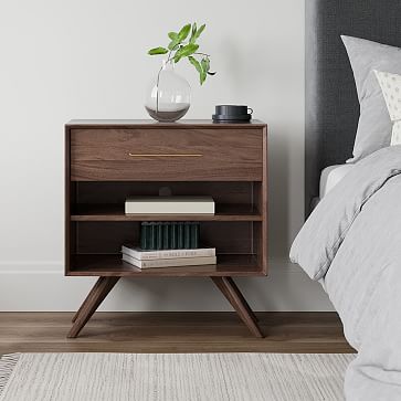 West elm deals walnut nightstand