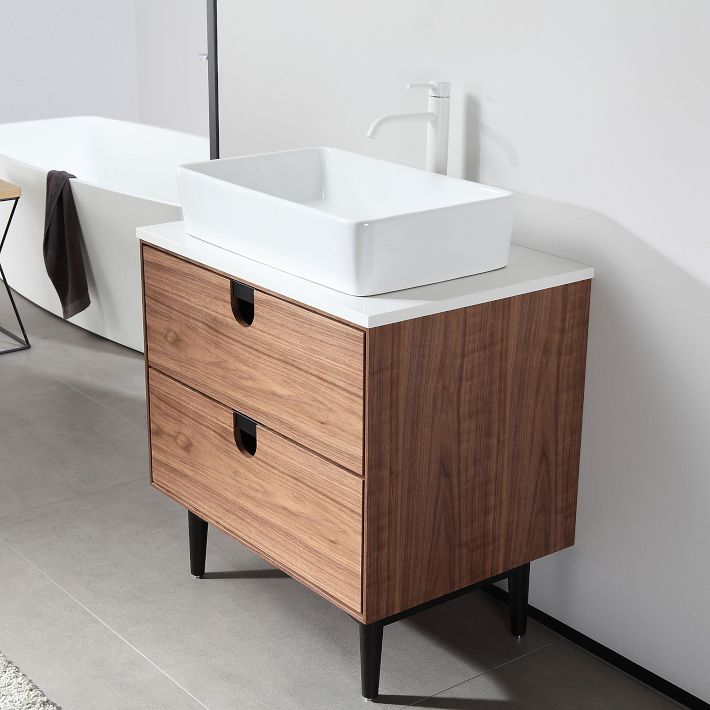 Shaw 48 Walnut Single Vanity