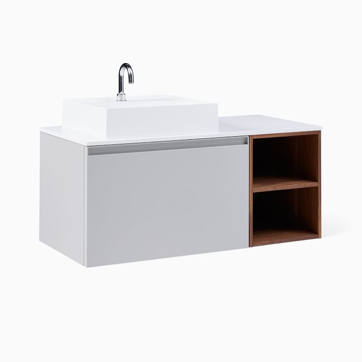 Baylor Floating Open Storage Single Bathroom Vanity (42)