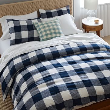 MINI GINGHAM - Sage Duvet Cover - Heather Taylor Home