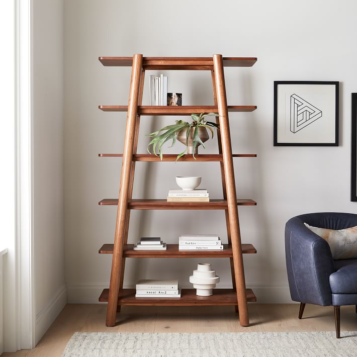 8AM Bookshelf, 6Tier Bookcase With Storage Drawer, Tall Bookshelf Storage  Rack With Metal Frame & Wood Grain Finish, Industrial Bookshelf For Living  Room, Bedroom, And Home Office, 