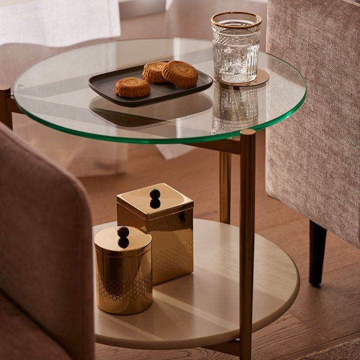 West elm art display deals side table