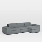 Enzo 3-Piece Reclining Chaise Sectional w/ Storage (108