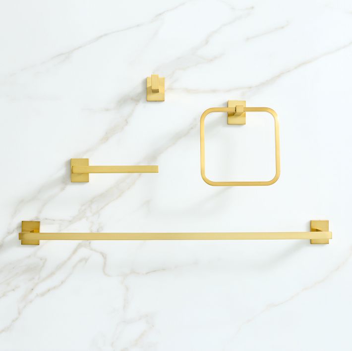 Melbourne Brushed Brass Towel Ring - Right Price Tiles