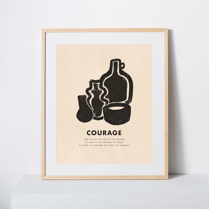 &#201;lan Byrd Virtues of the Soul Framed Print - Courage