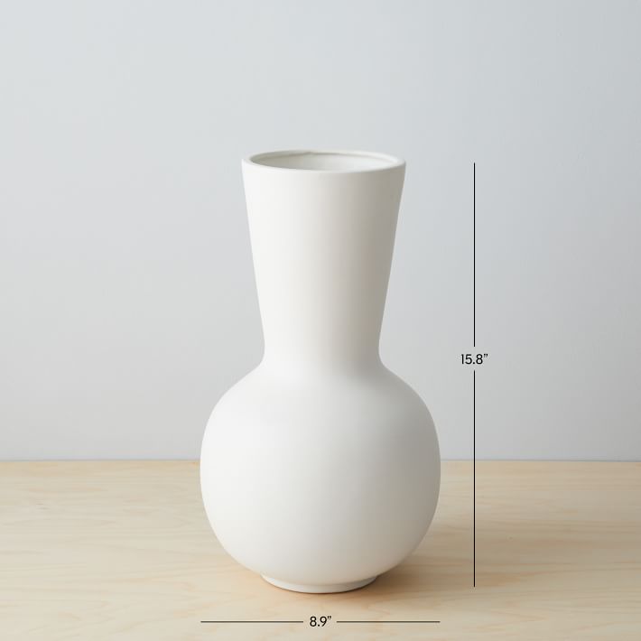 10x5 Texture Ceramic Vase White - Threshold™