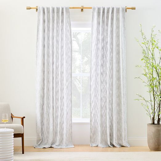 MidCentury Basketweave Curtain West Elm
