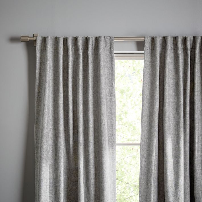 Crossweave Blackout Curtain | West Elm