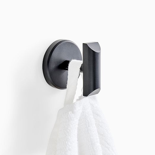 MidCentury Bathroom Hardware Matte Black West Elm