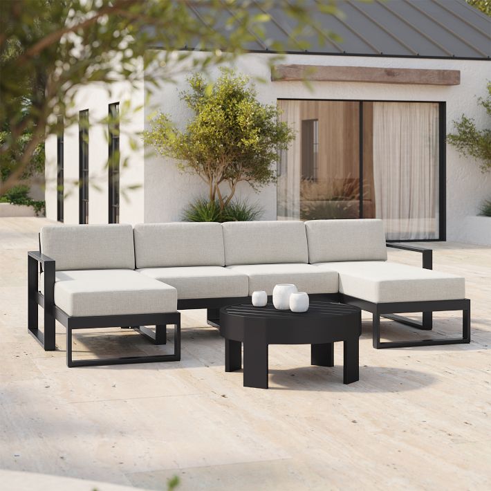 U shaped 2025 outdoor sectional sunbrella