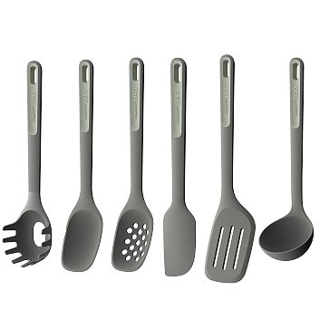 W & P Porter Stainless Utensil Set with Silicon Pouch Charcoal - Stock  Culinary Goods