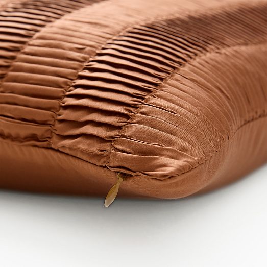 Vertical Pleated TENCEL™ Pillow Cover West Elm